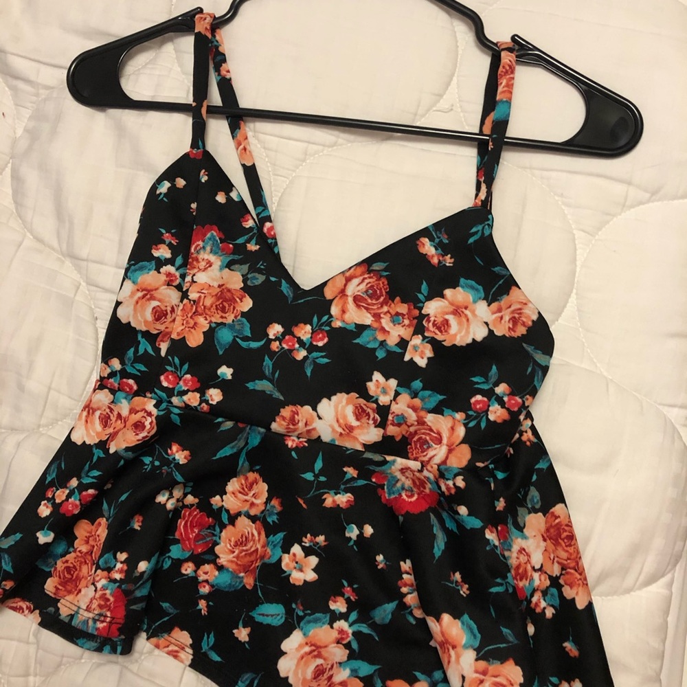 Peplum tank top